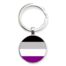 Porte-clés argenté 'asexuel'