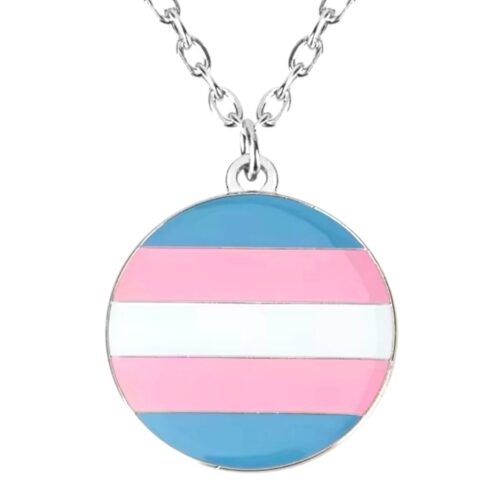 Collier argenté 'trans'