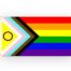 Drapeau 'fierté progressiste inclusive des personnes intersexes' 90 x 150 cm