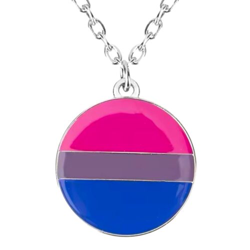 Collier argenté 'bisexuel'
