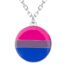 Collier argenté 'bisexuel'