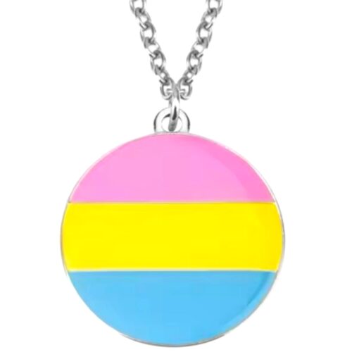 Collier argenté 'panseksueel'