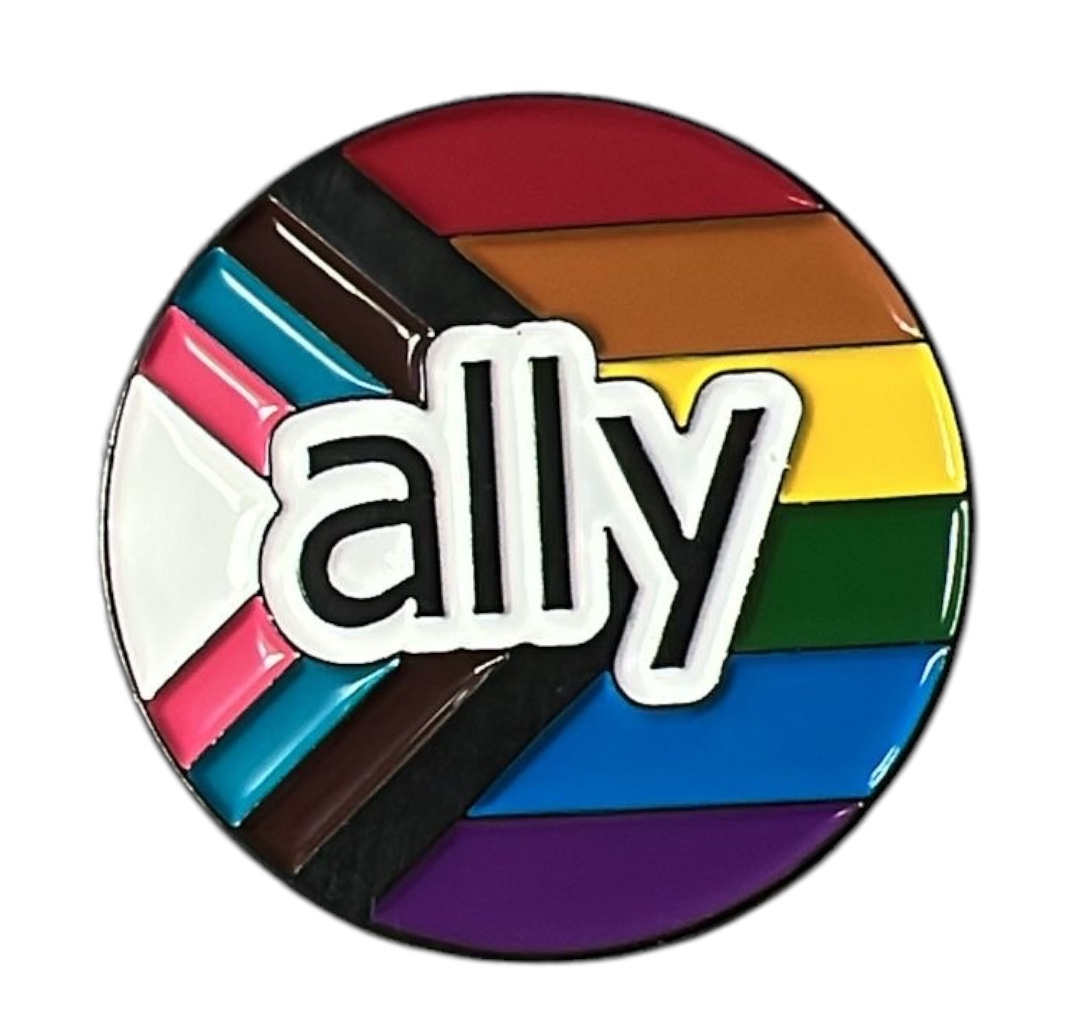 Broche ronde 'Ally'