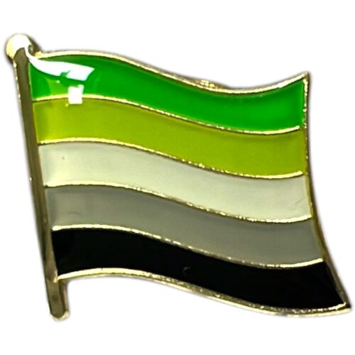 Pin’s (mini) drapeau 'aromantique'