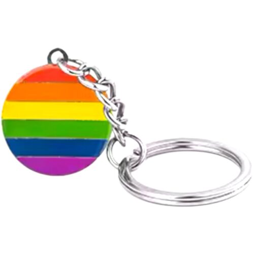 Porte-clés 'arc-en-ciel'