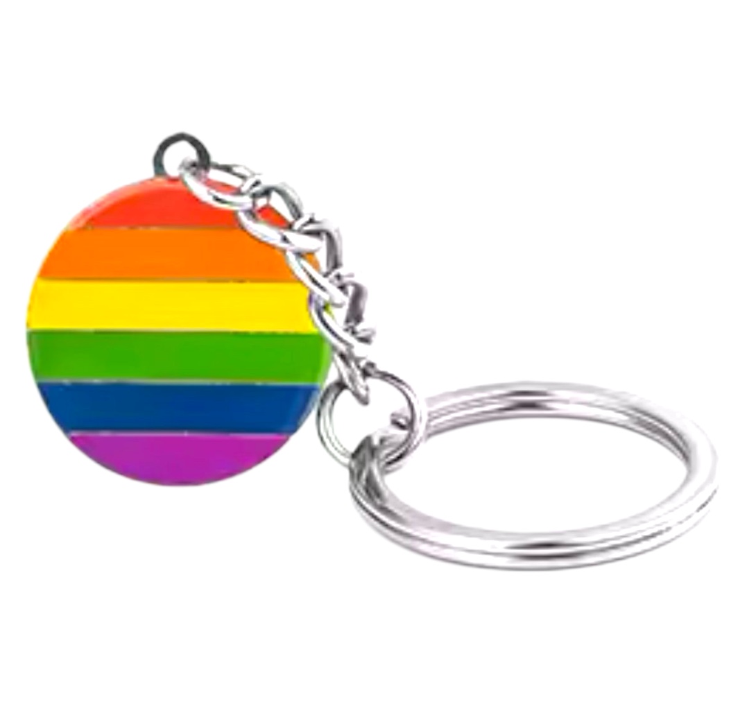 Porte-clés 'arc-en-ciel'