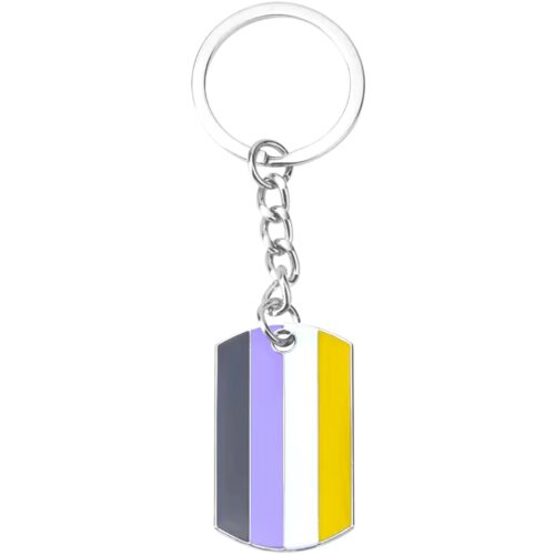 Porte-clés tag 'non-binaire'