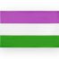 Drapeau 'genderqueer' 90 x 150 cm