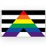 Drapeau 'straight ally' 90 x 150 cm