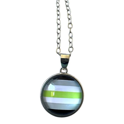 Collier argenté 'agénero'